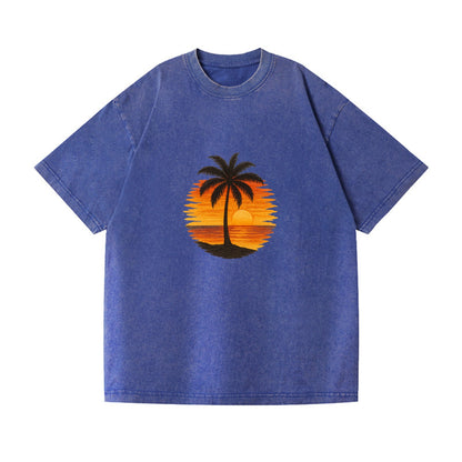 sunset palms paradise Hat