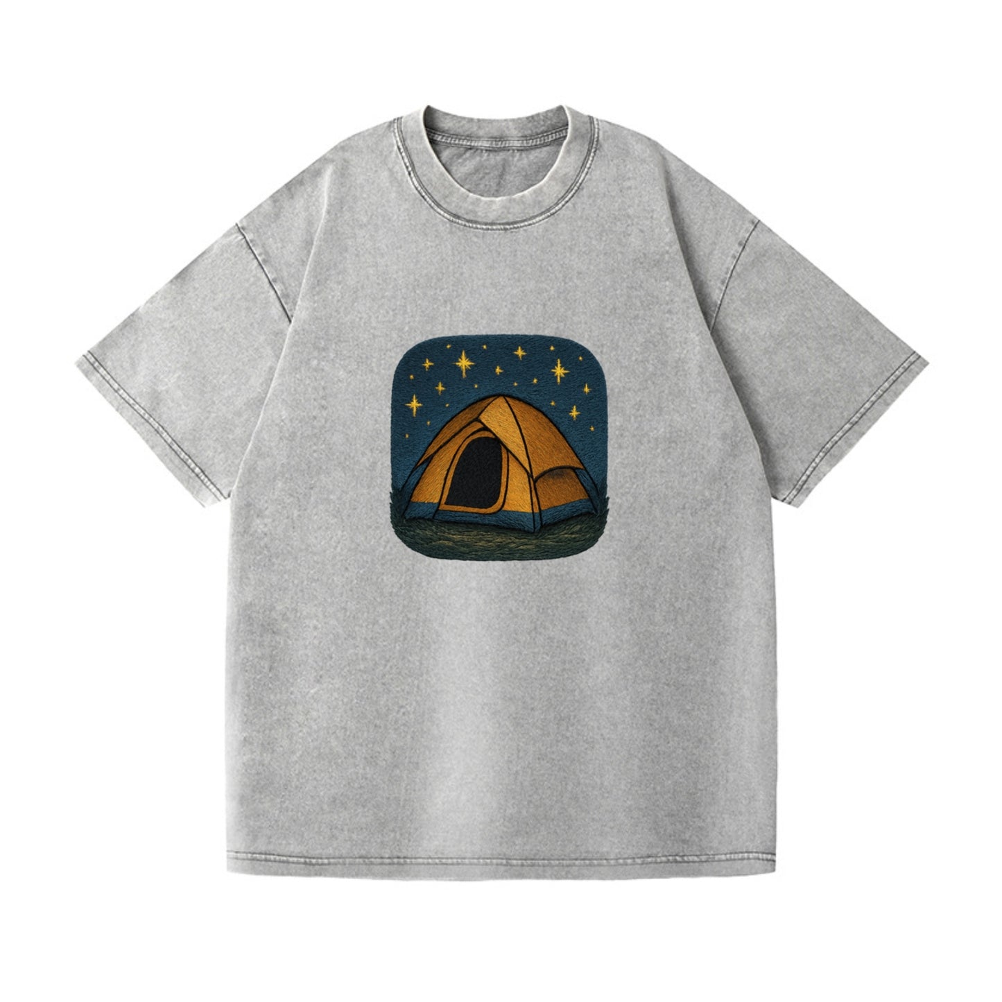 starlit tent under night sky Hat