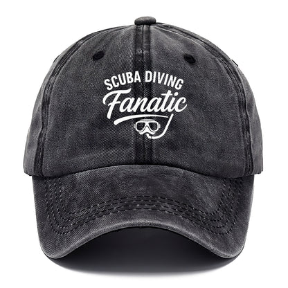 scuba diving passionate fanatic design Hat