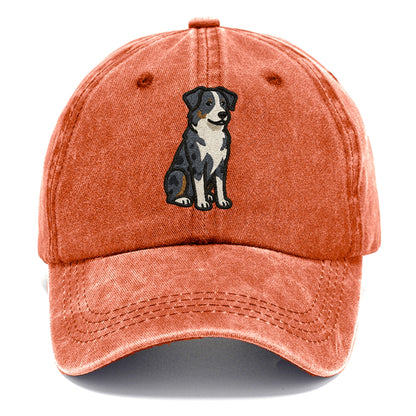 australian-shepherd-blue-merle-vibrant-spirit Hat
