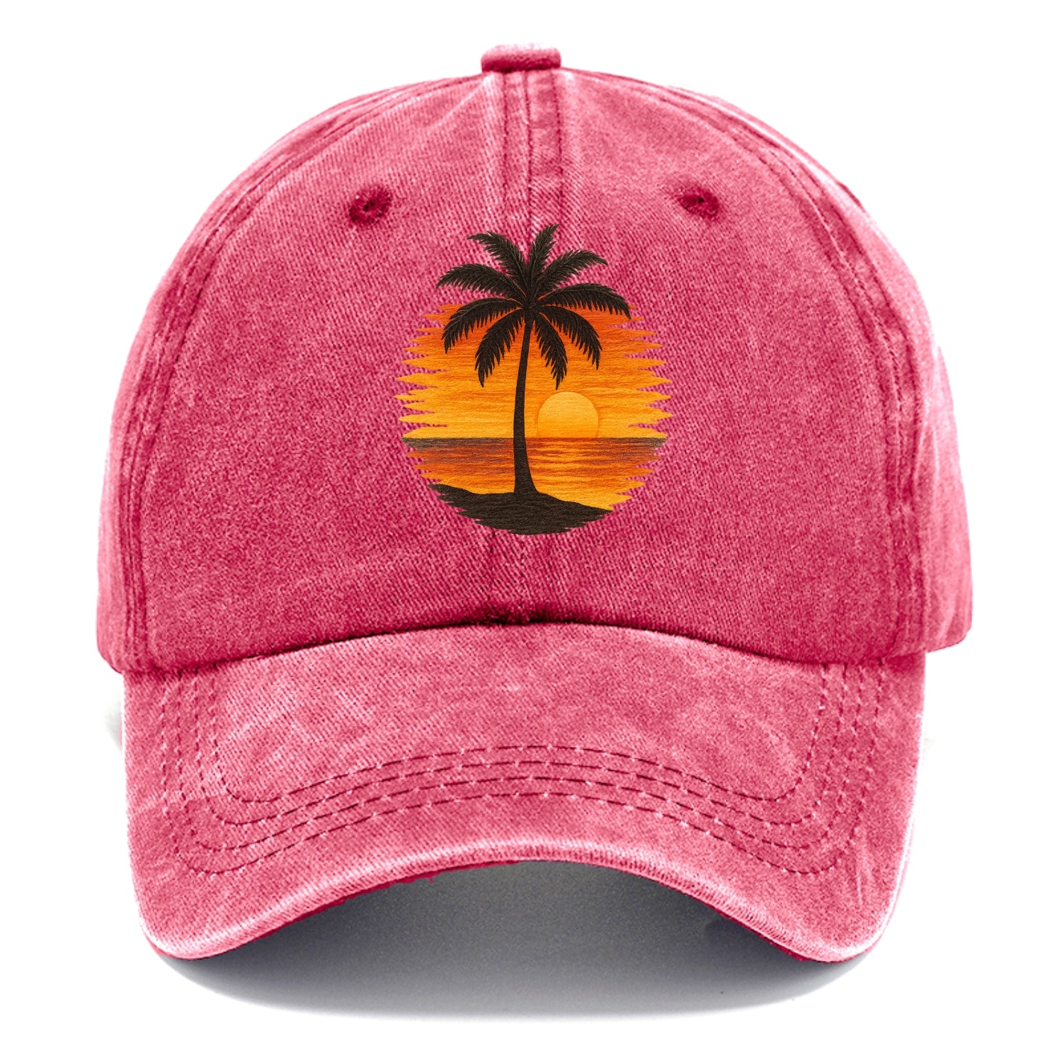 sunset palms paradise Hat