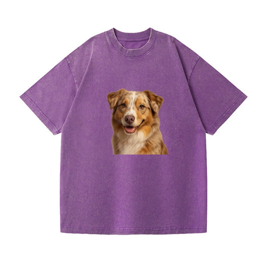 red merle australian shepherd portrait design Hat