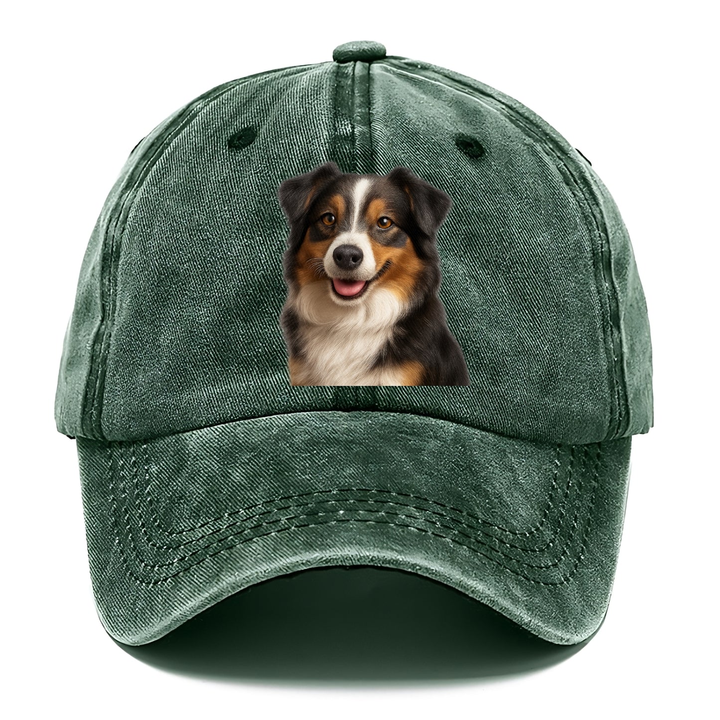 mini australian shepherd portrait design Hat