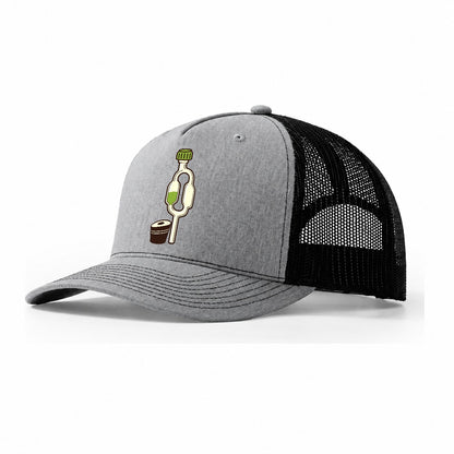 Airlock And Stopper Study Homebrewing Trucker Hat – Sport Grey Black