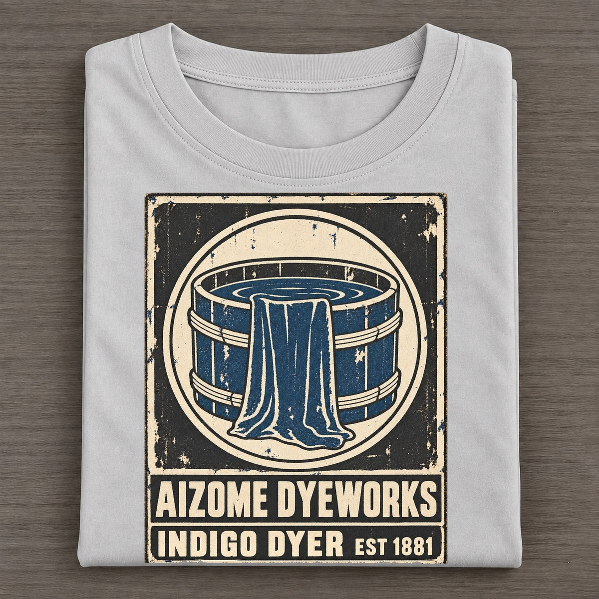 Aizome Dye House Noren Trade Co Classic T-shirt – Grey