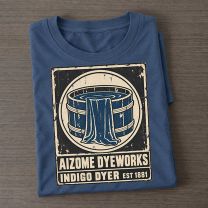 Aizome Dye House Noren Trade Co Classic T-shirt – Twilight Navy