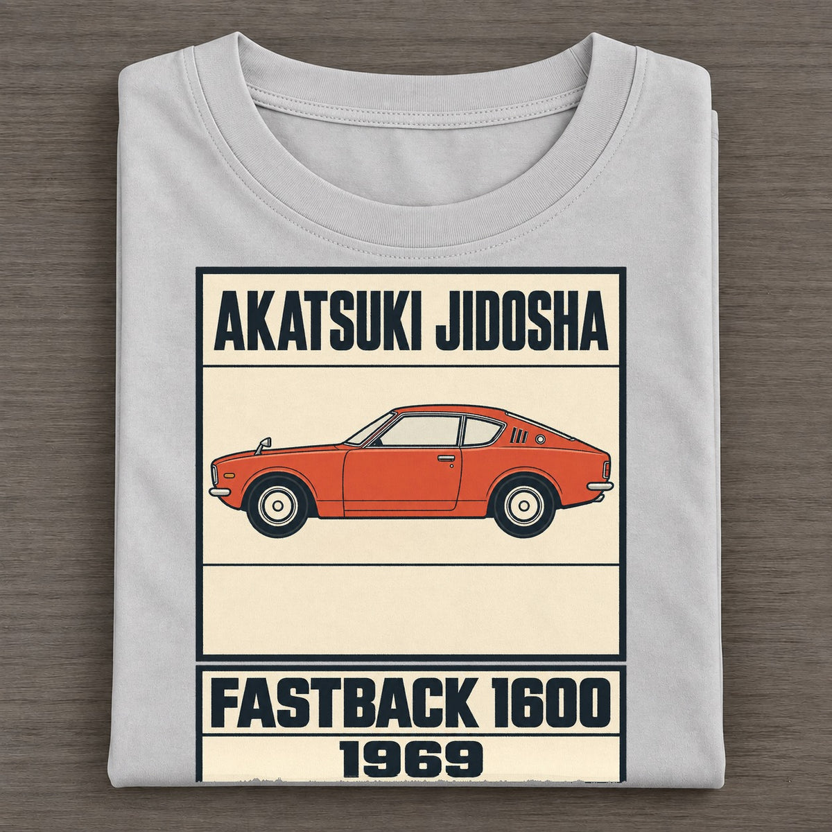 Akatsuki Fastback Showa Speed Plates Classic T-shirt – Grey