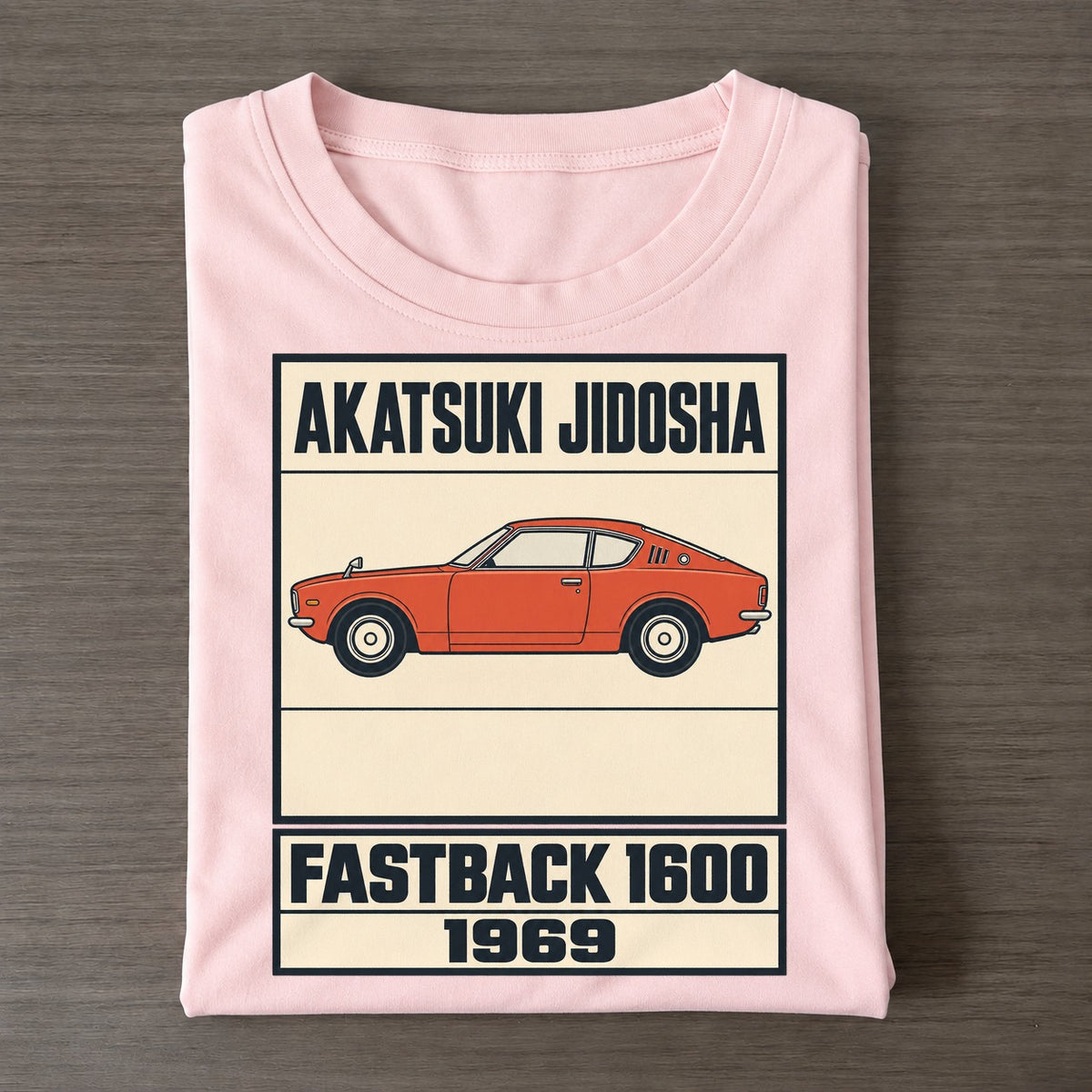 Akatsuki Fastback Showa Speed Plates Classic T-shirt – Pink