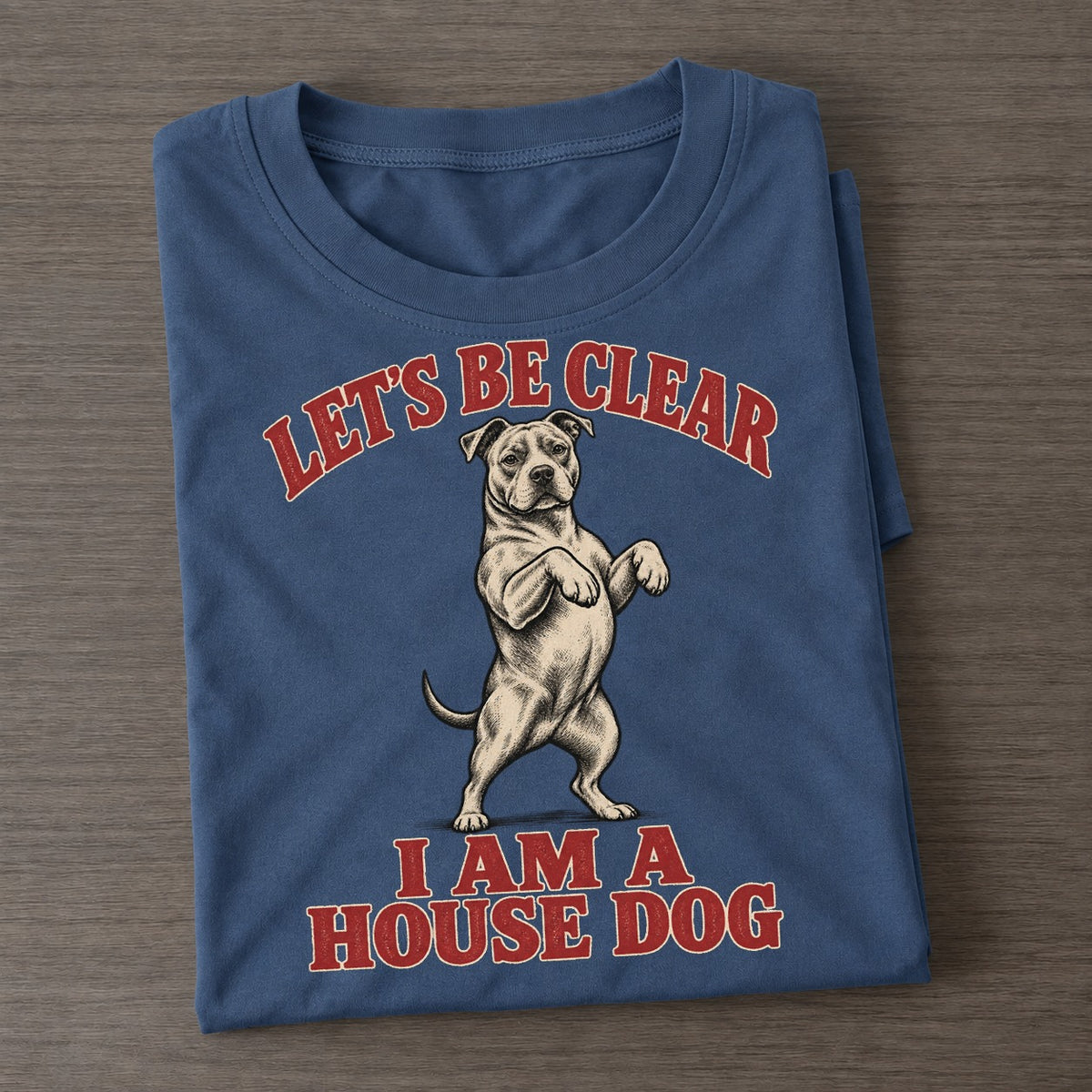 American Pit Bull Terrier Dog Declarations Classic T-shirt – Twilight Navy
