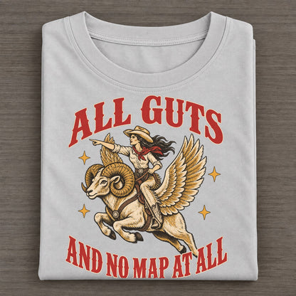 And No Map At All Unhinged Affirmations Classic T-shirt – Grey