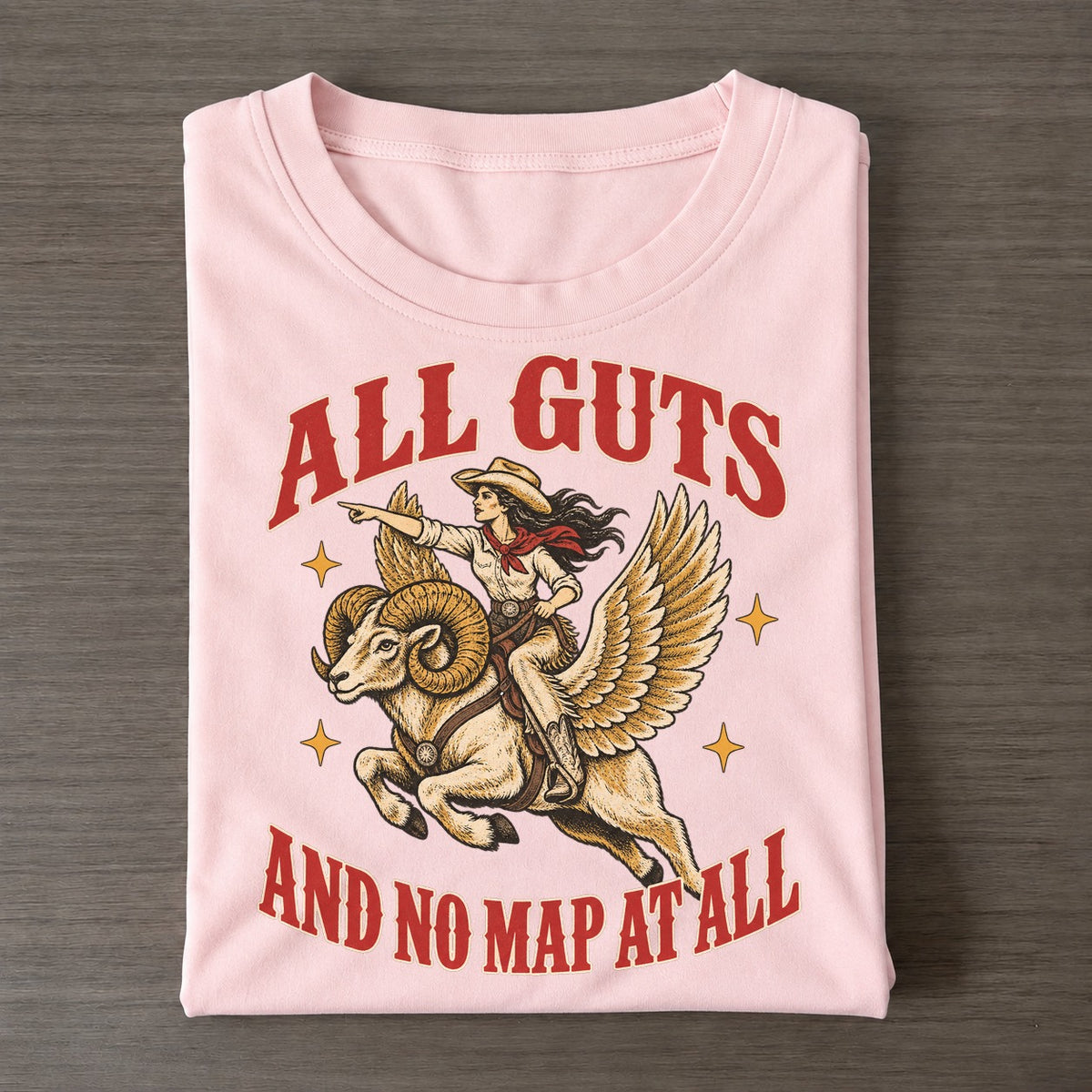 And No Map At All Unhinged Affirmations Classic T-shirt – Pink