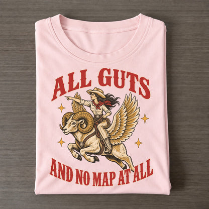 And No Map At All Unhinged Affirmations Classic T-shirt – Pink