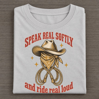 And Ride Real Loud Unhinged Affirmations Classic T-shirt – Grey
