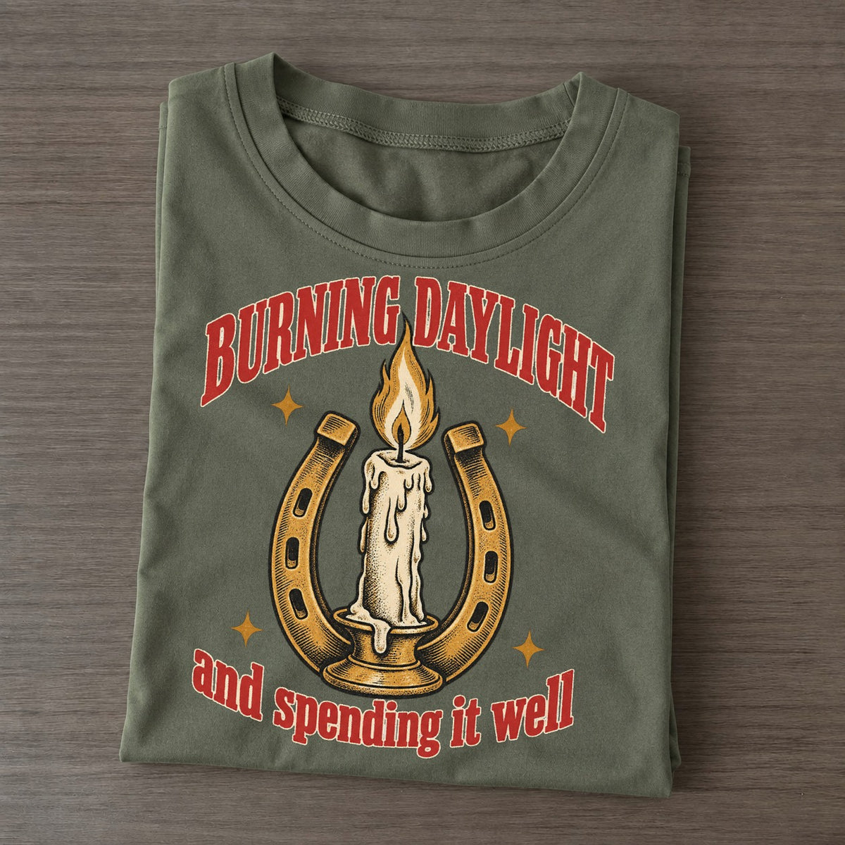 And Spending It Well Unhinged Affirmations Classic T-shirt – Army Green