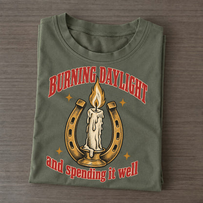 And Spending It Well Unhinged Affirmations Classic T-shirt – Army Green