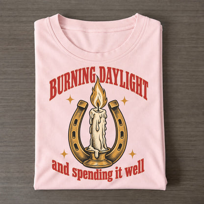 And Spending It Well Unhinged Affirmations Classic T-shirt – Pink