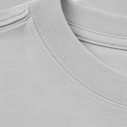 Anthony Bourdain Middle Finger Classic T-shirt – grey fabric close-up