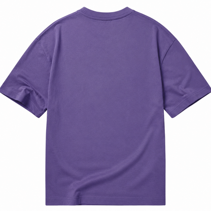Anthony Bourdain Middle Finger Classic T-shirt – purple back view