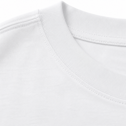Anthony Bourdain Middle Finger Classic T-shirt – white fabric close-up