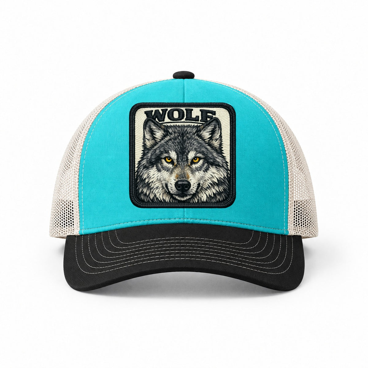 Aqua-Black-White — front view