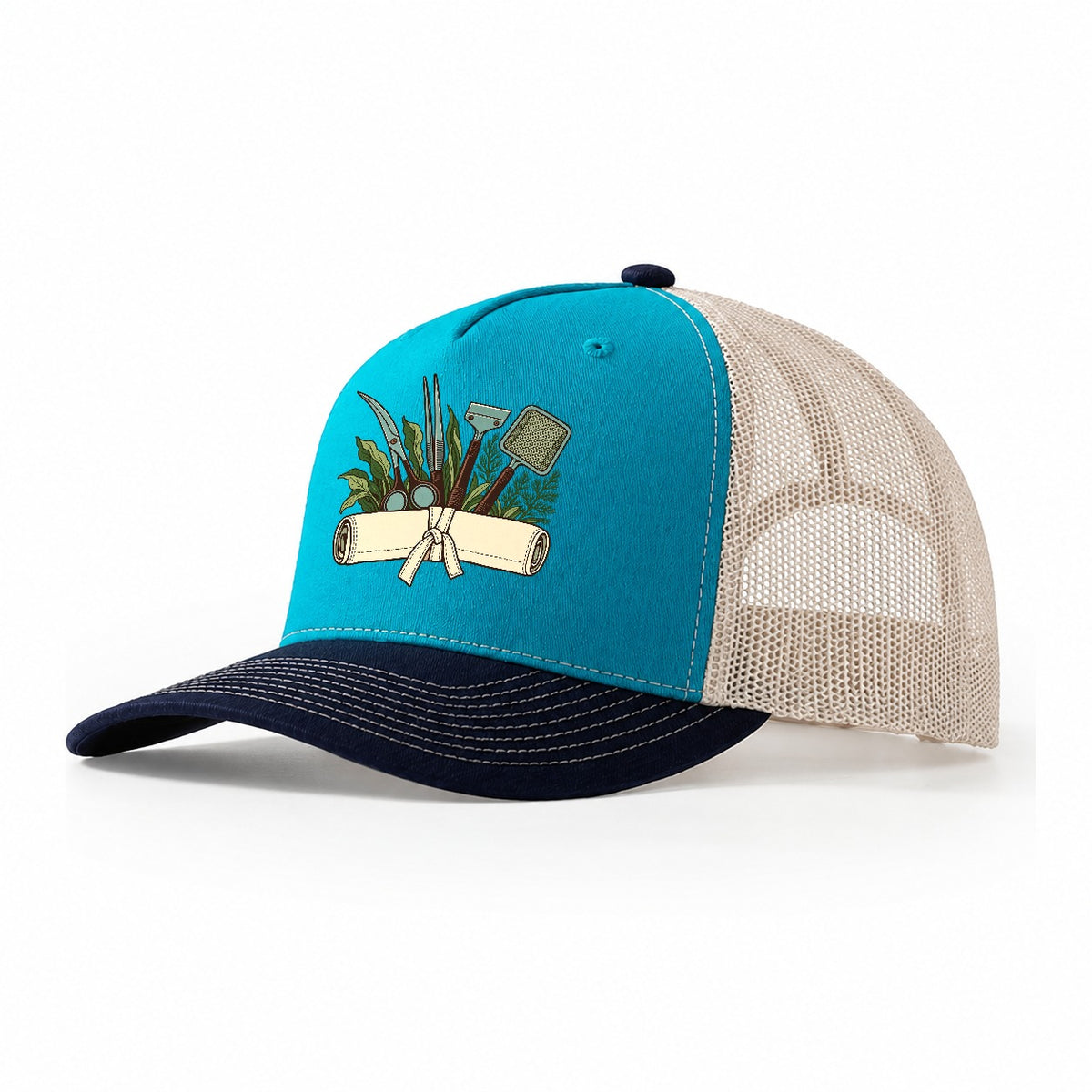 Aquarium Tool Roll Aquarium Keeping Trucker Hat – Teal Navy
