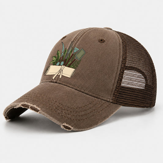 Aquarium Tool Roll Aquarium Keeping Washed Trucker Hat – Coffee