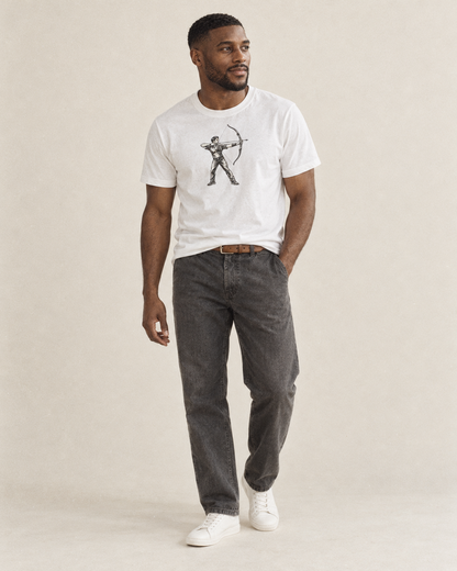 Archer Standing Full Draw Global Sports Ink Figures Classic T Shirt Bafa51F6 – studio model photo
