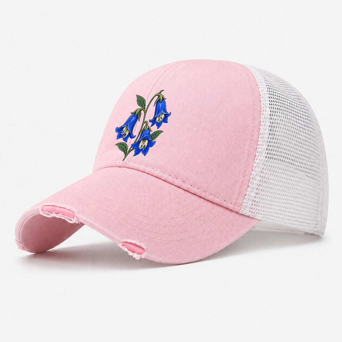 Australian Capital Territory Royal Bluebells Australia Cultural Icons Washed Trucker Hat – Light Pink