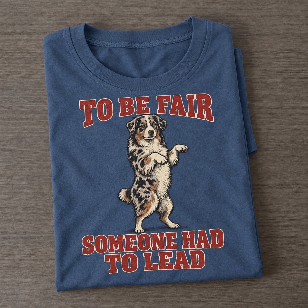 Australian Shepherd Dog Declarations Classic T-shirt – Twilight Navy