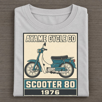 Ayame Scooter 80 Showa Speed Plates Classic T-shirt – Grey