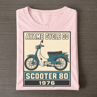 Ayame Scooter 80 Showa Speed Plates Classic T-shirt – Pink