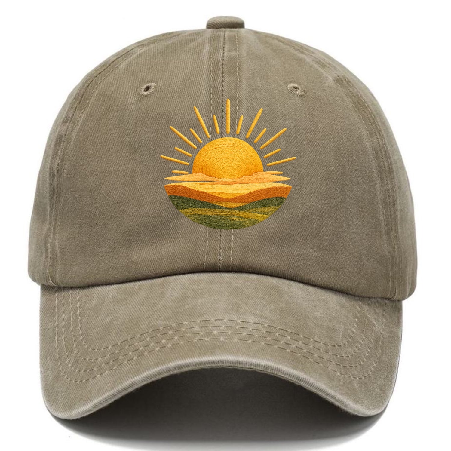 golden sunrise horizon Hat