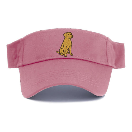 Labrador Retriever Yellow Lab Sitting Pose Visor