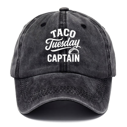 taco tuesday captain hat design Hat