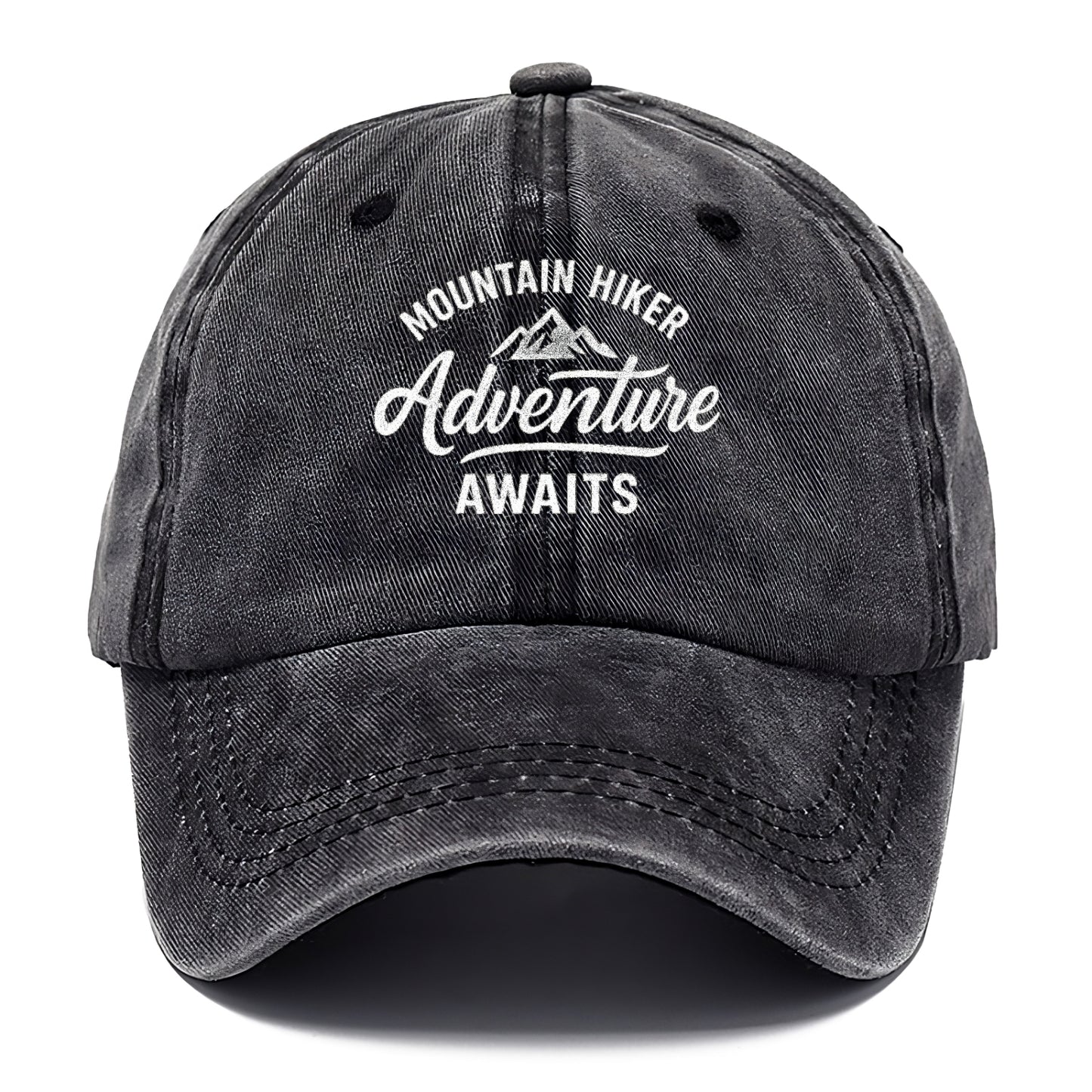 mountain adventure awaits hat design Hat