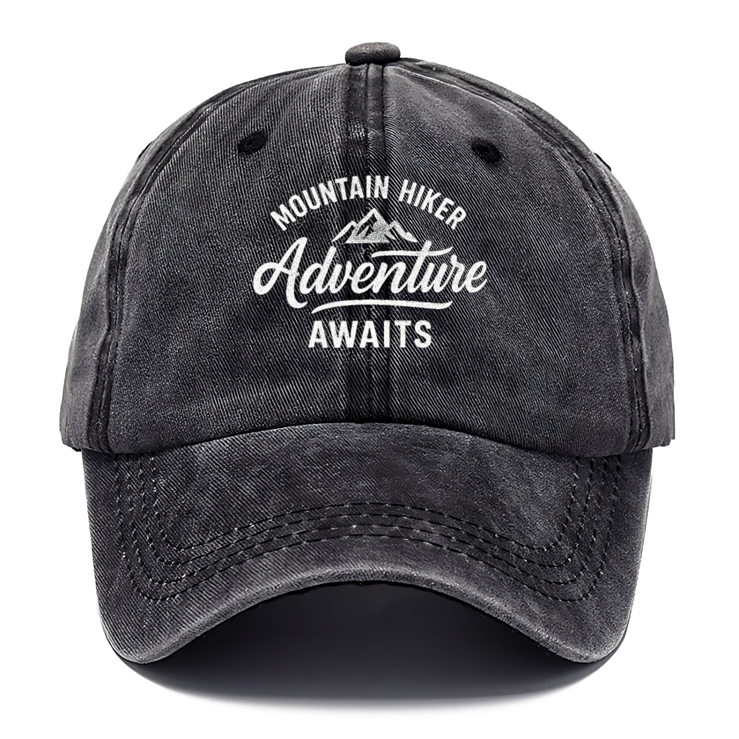 mountain adventure awaits hat design Hat