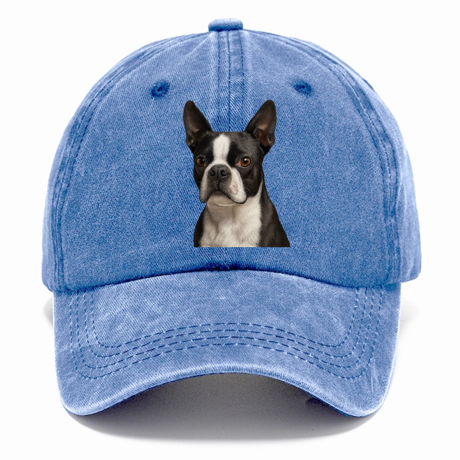 boston terrier portrait design Hat