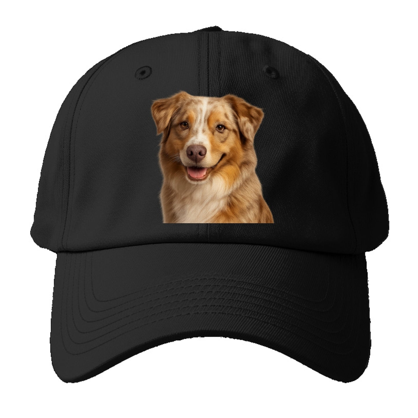red merle australian shepherd portrait design Hat