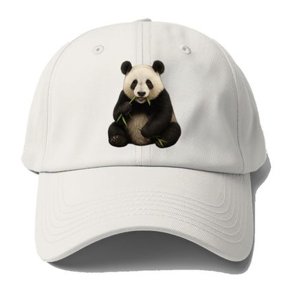 realistic panda eating bamboo hat Hat