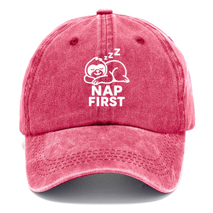sloth nap first Hat