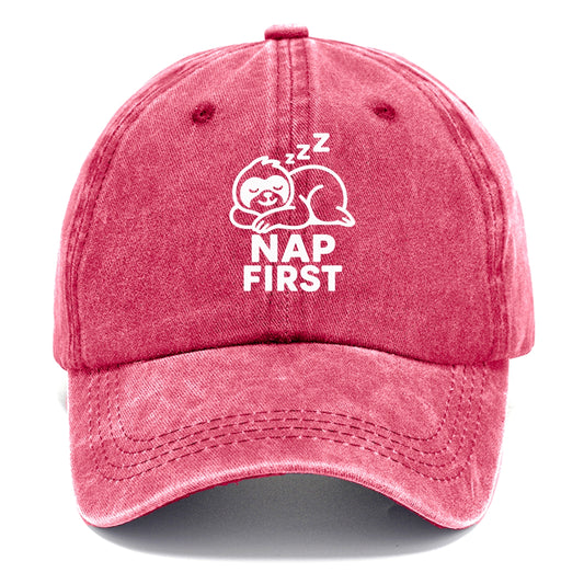 sloth nap first Hat