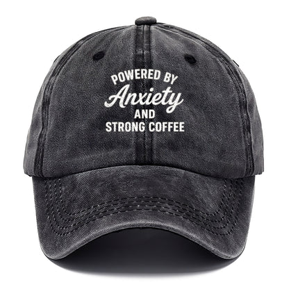 anxiety and strong coffee humor Hat