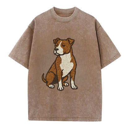 American Pit Bull Terrier Brown And White Pose Hat