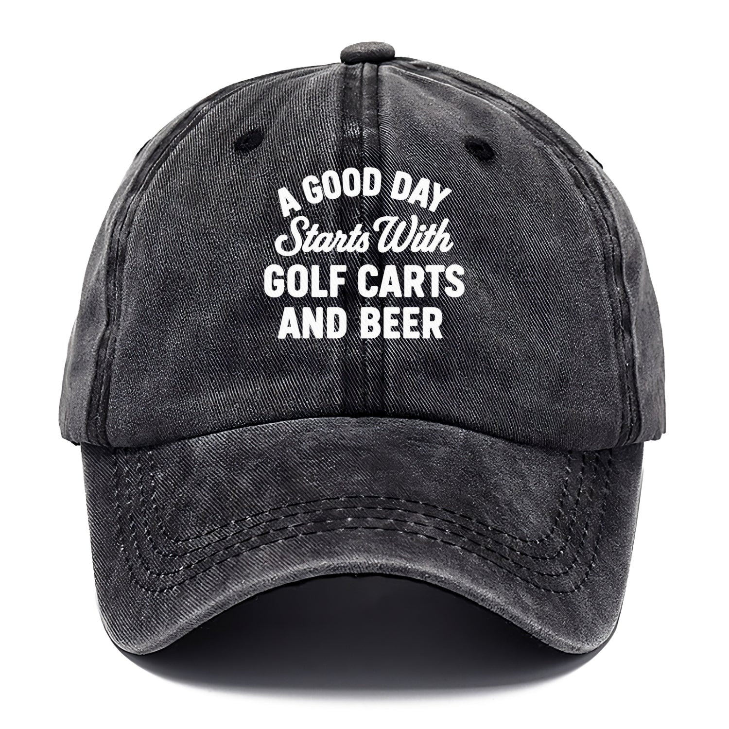 golf carts and beer saying Hat