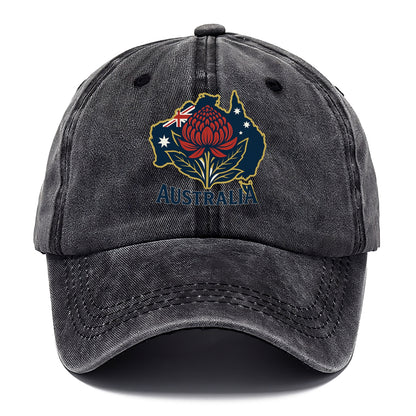 Australian Floral Map Hat