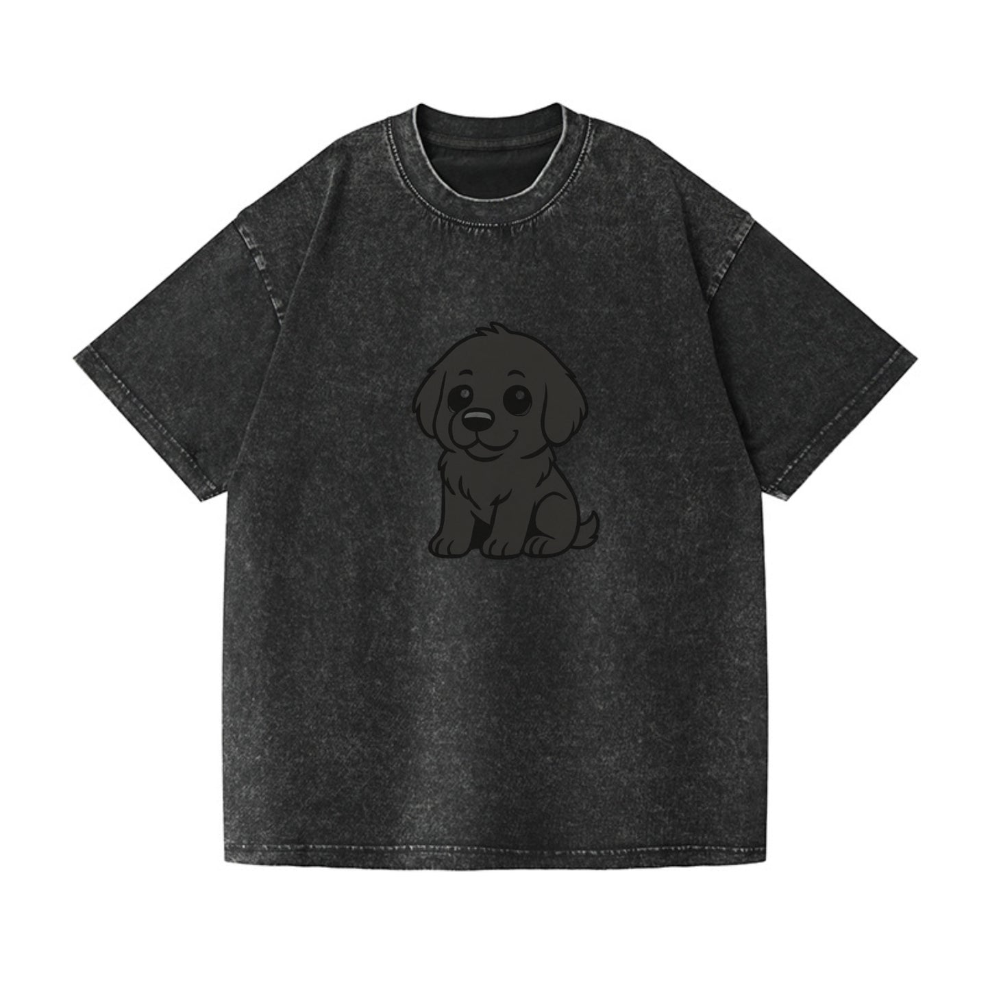 newfoundland black sitting pose with gentle giant expression portrait design Hat