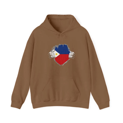 Philippines Flag Revealed Hooded Sweatshirt