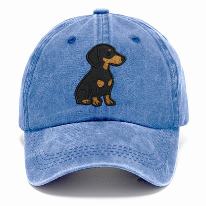 dachshund-black-and-tan-loyal-companion Hat
