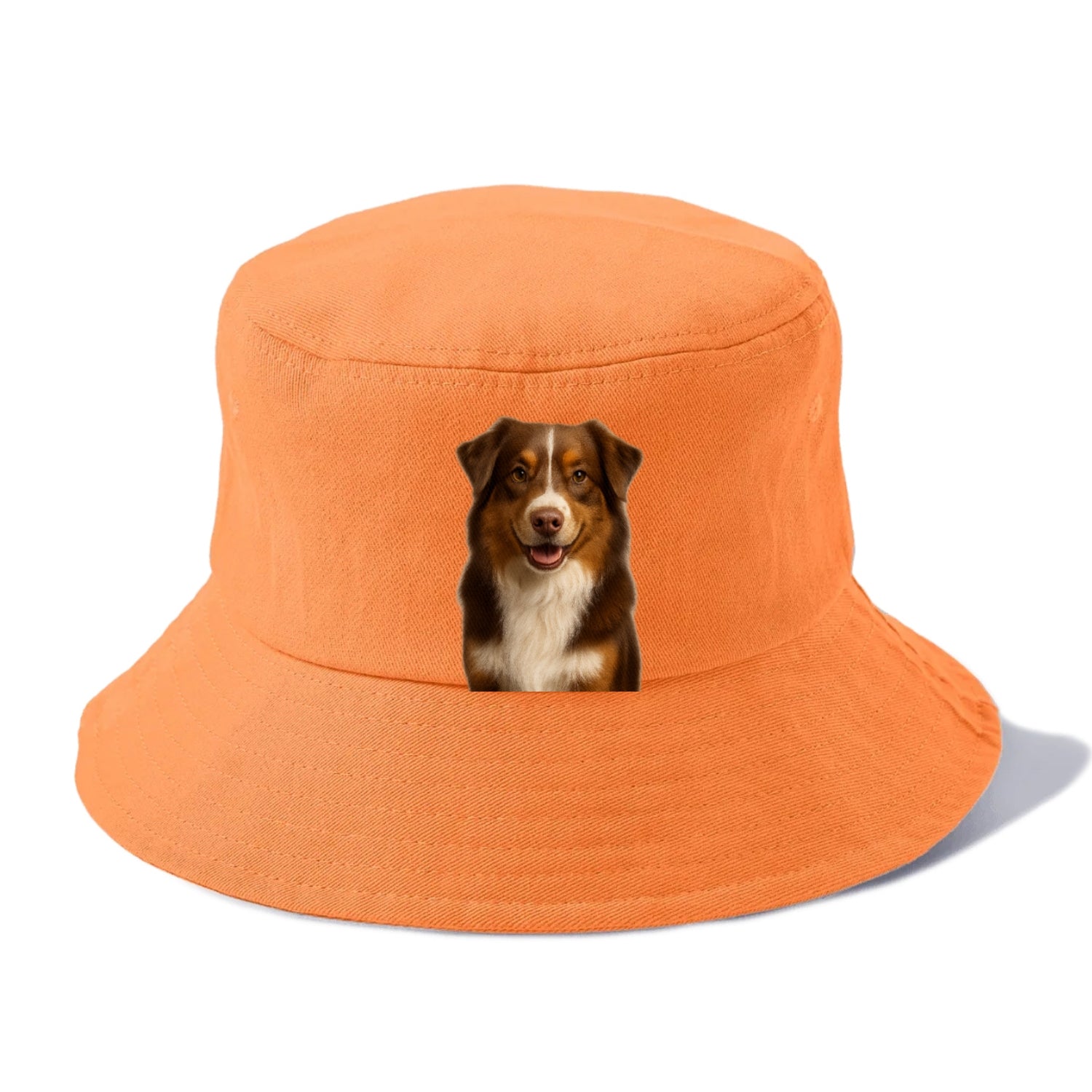 red tri australian shepherd portrait design Hat