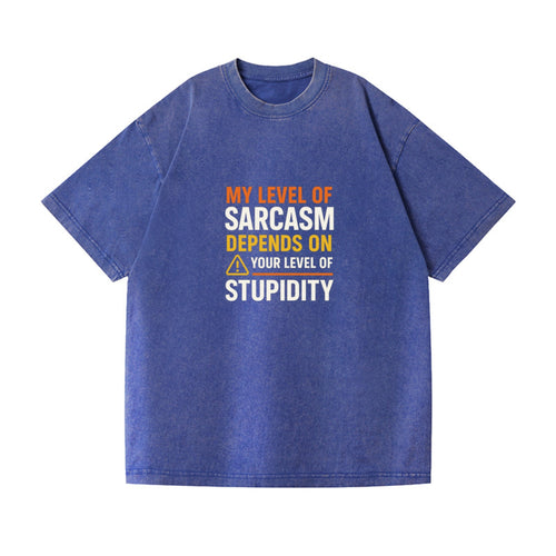 Sarcasm Stupidity Vintage T-shirt